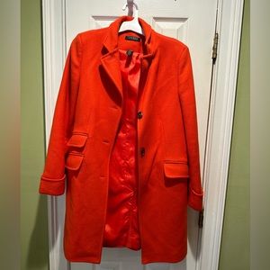 Lauren Ralph Lauren 3 button wool dress coat
